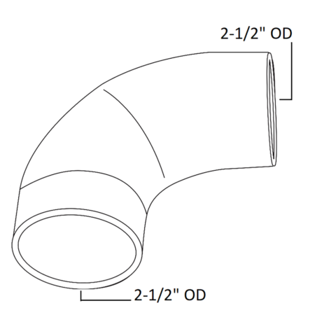 70233T Elbow, Clear-info