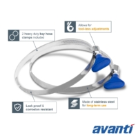 Avanti key hose clamp