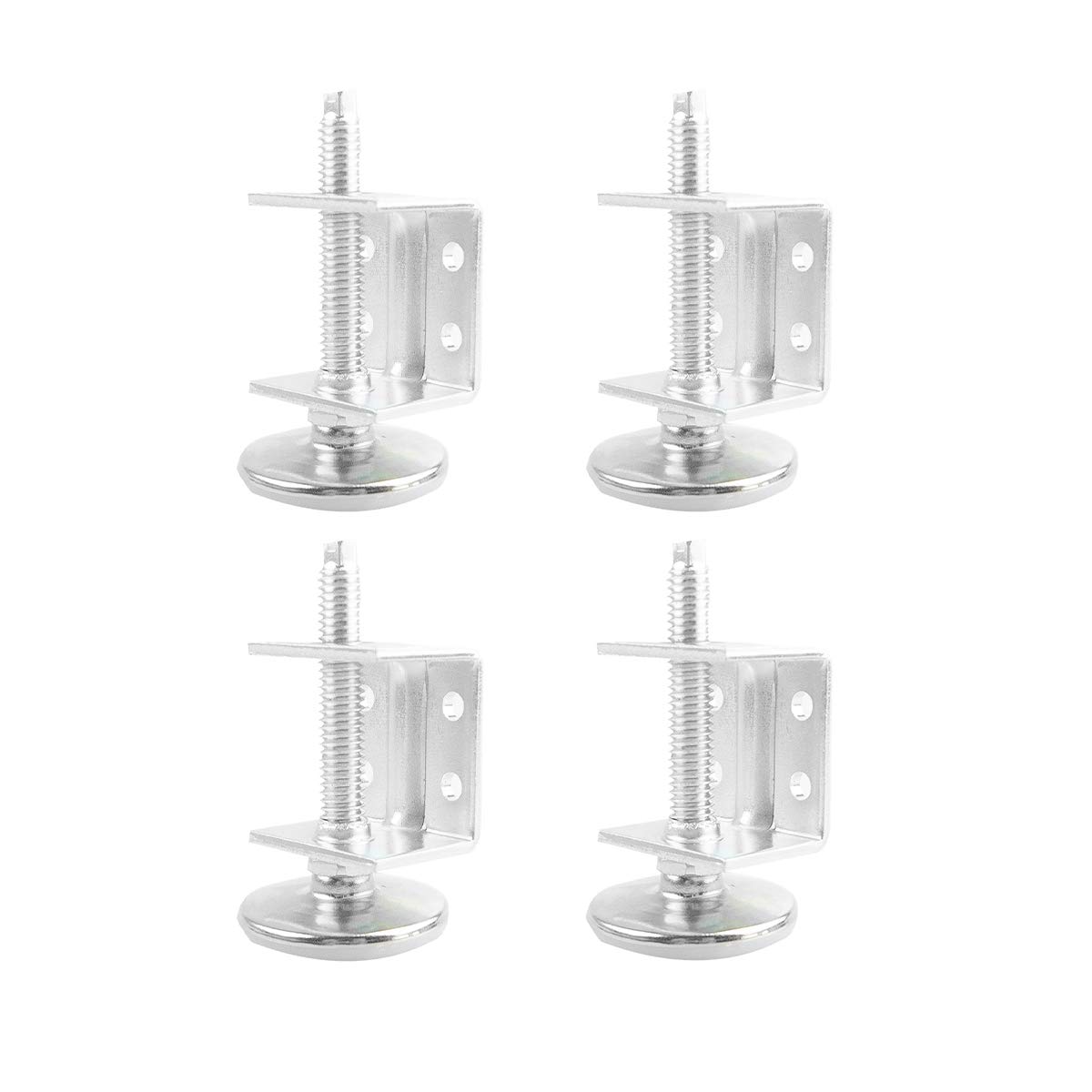 71151 Adjustable U-Bracket Leg Levelers w Non-Marring Leveler Pads-4PK ...